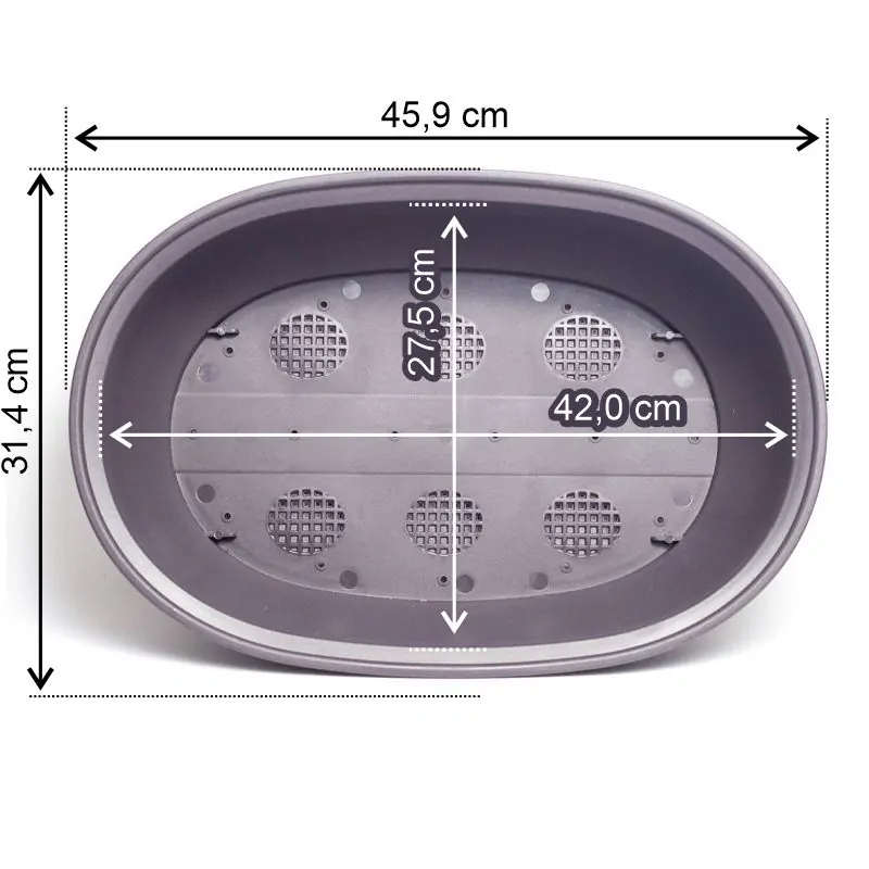 Plastová miska s podmiskou 45 cm